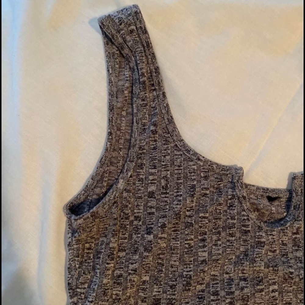Gray baby tank top